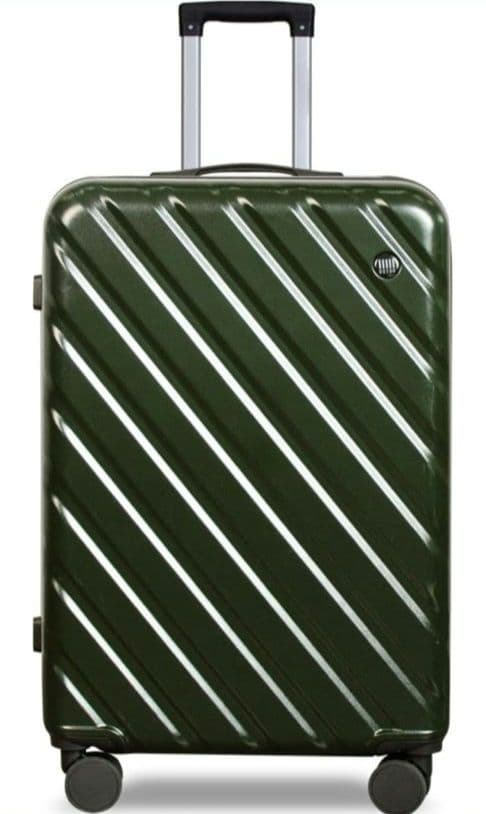 スーツケース 【Ｌ】 グリーン キャリー 拡張機能付 大容量 静音キャスター