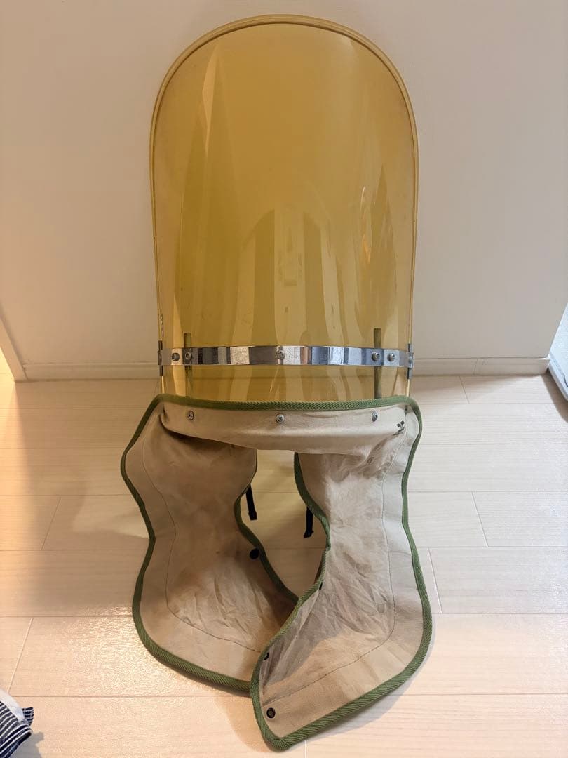 黄ばみ風防ロング 当時物 旧車 アサヒNo.99　ハンドルクランプあり