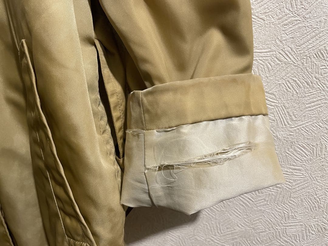 イタリア製 PRADA ナイロン ステンカラー コート / プラダ トレンチ