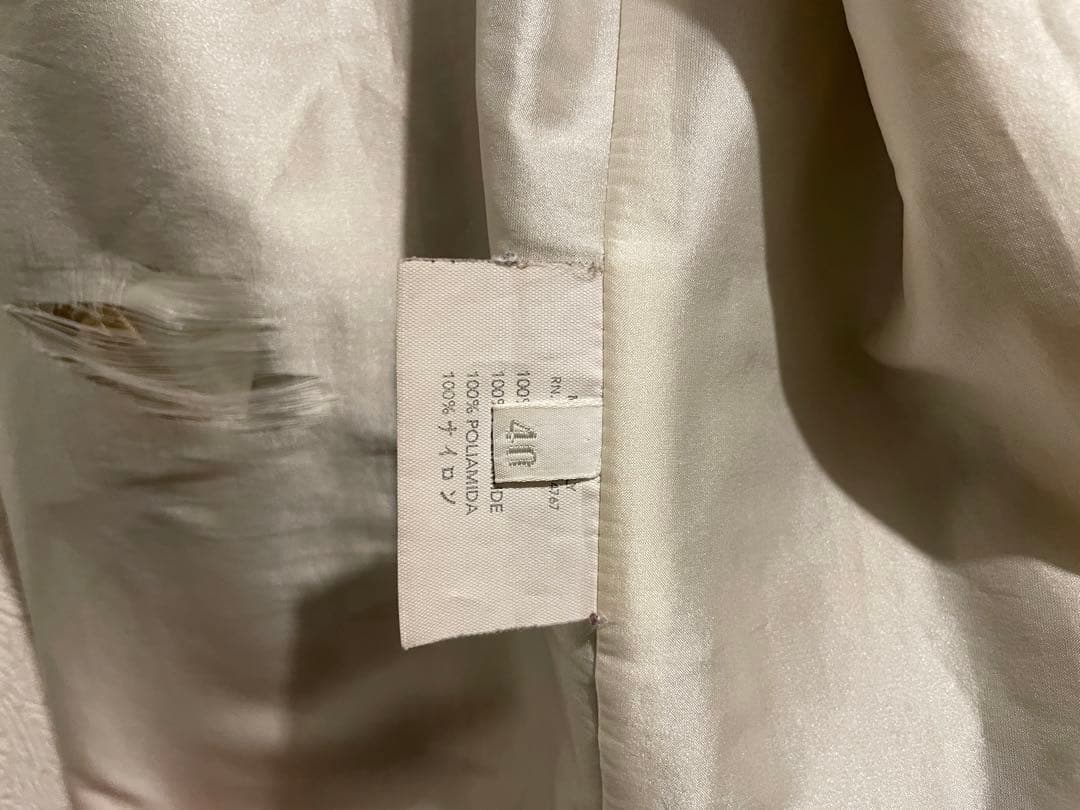 イタリア製 PRADA ナイロン ステンカラー コート / プラダ トレンチ