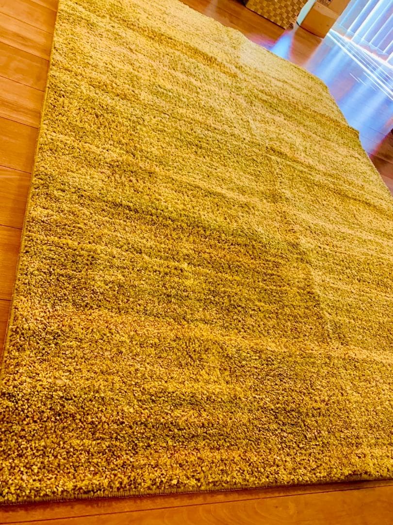 スミノエ ラグ リュストル(100×140cm／モスグリーン)【日本製】