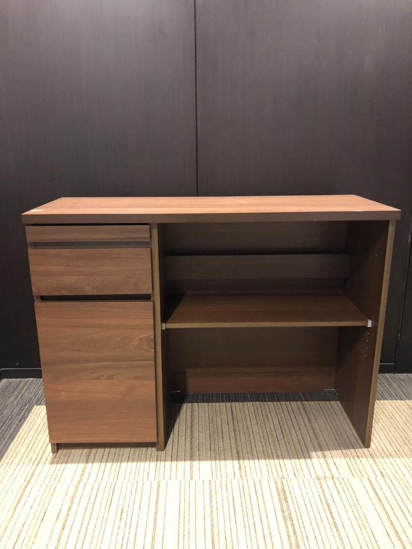 【福岡市限定】【展示品・未使用品】キッチンカウンター ゴミ箱収納付きキッチン収納