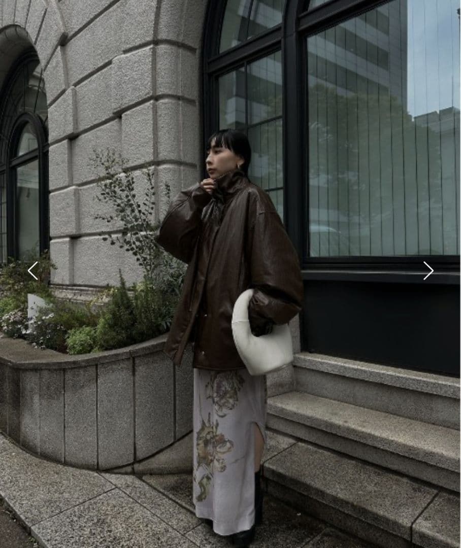 ジャケット・アウター PASTING LIKE SYNTHETIC LEATHER JACKET