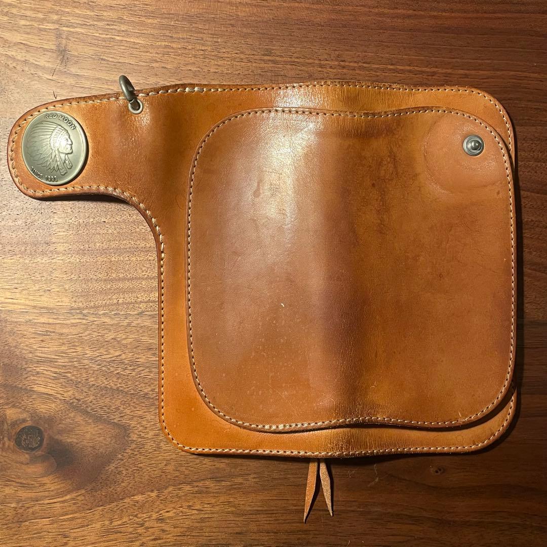 RED MOON MHSロングウォレット本革 キャメル