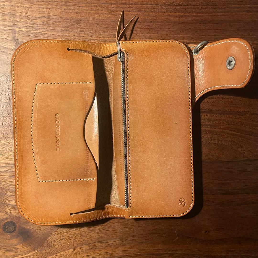 RED MOON MHSロングウォレット本革 キャメル