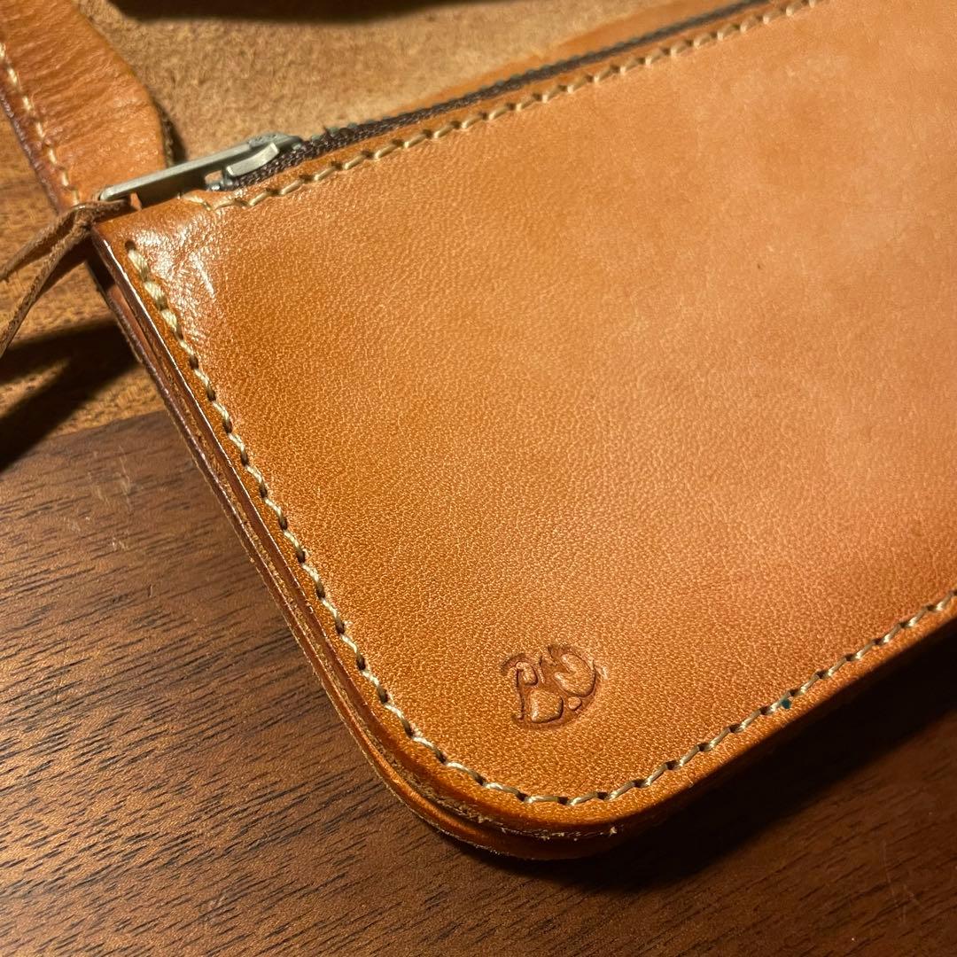 RED MOON MHSロングウォレット本革 キャメル