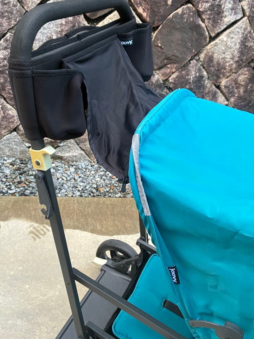 美品　Joovy Ultralight 二人乗りベビーカー　未使用レインカバー付