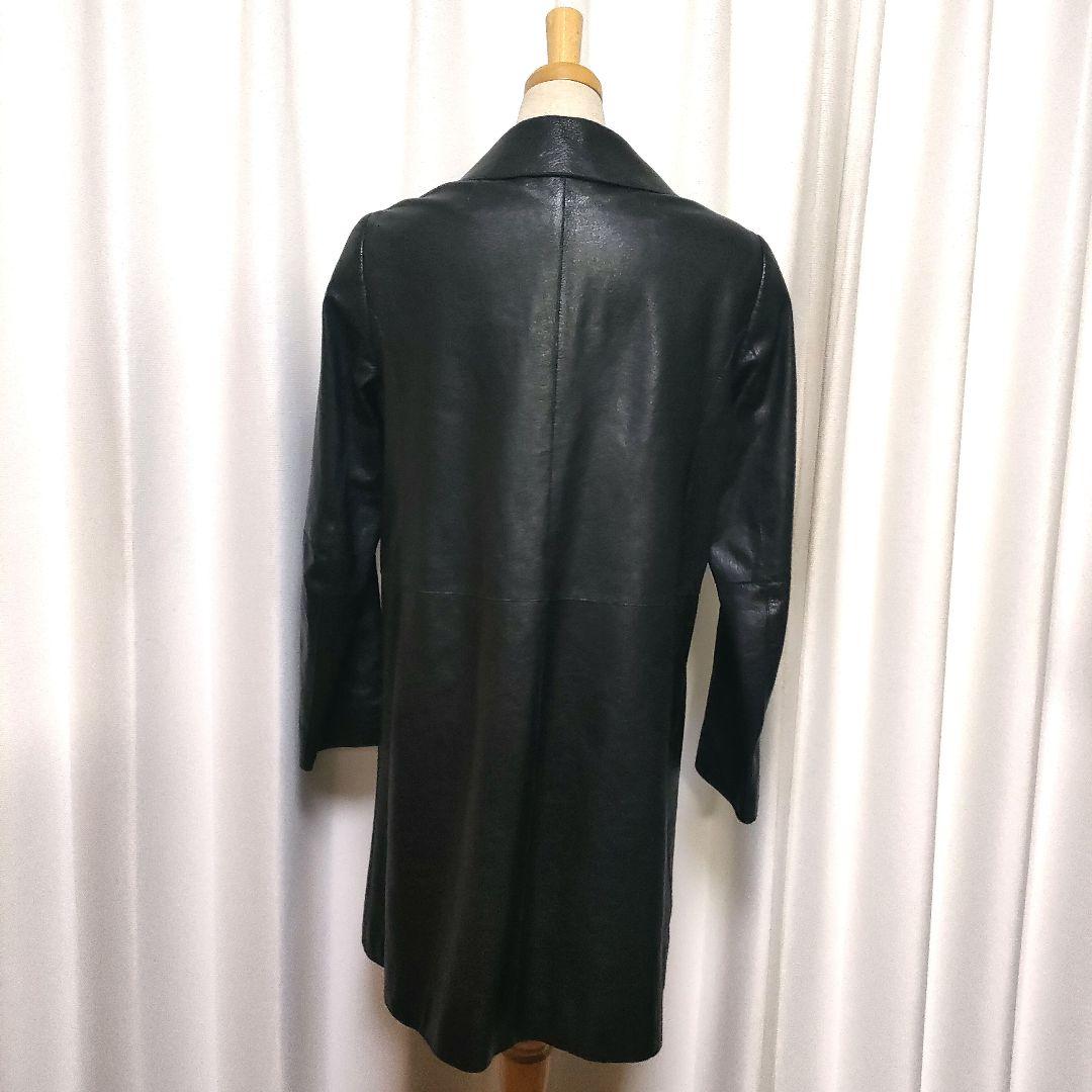 MARLENE DAM マーレンダム レザーコート やぎ革 ゴートレザー