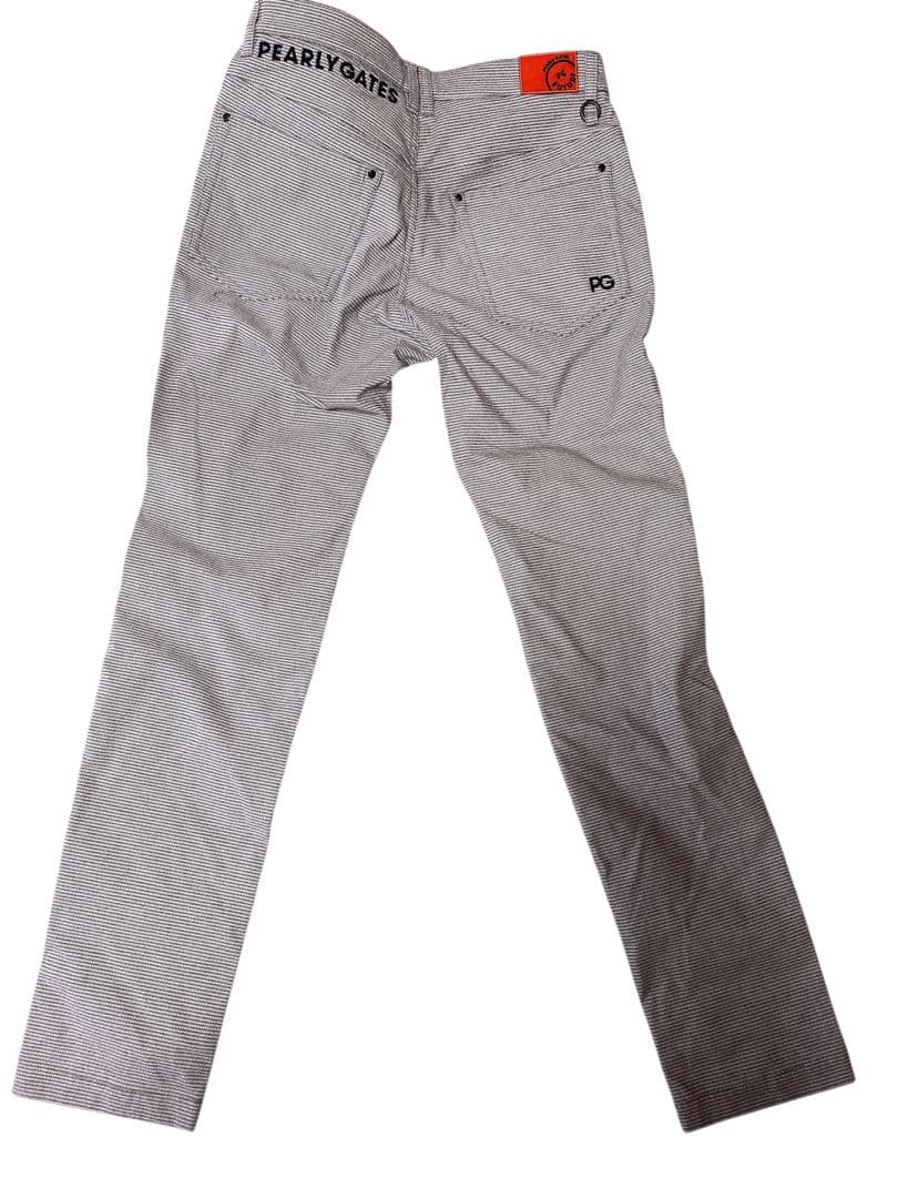 PEARLY GATES グレー チェック柄 ストレートパンツ
