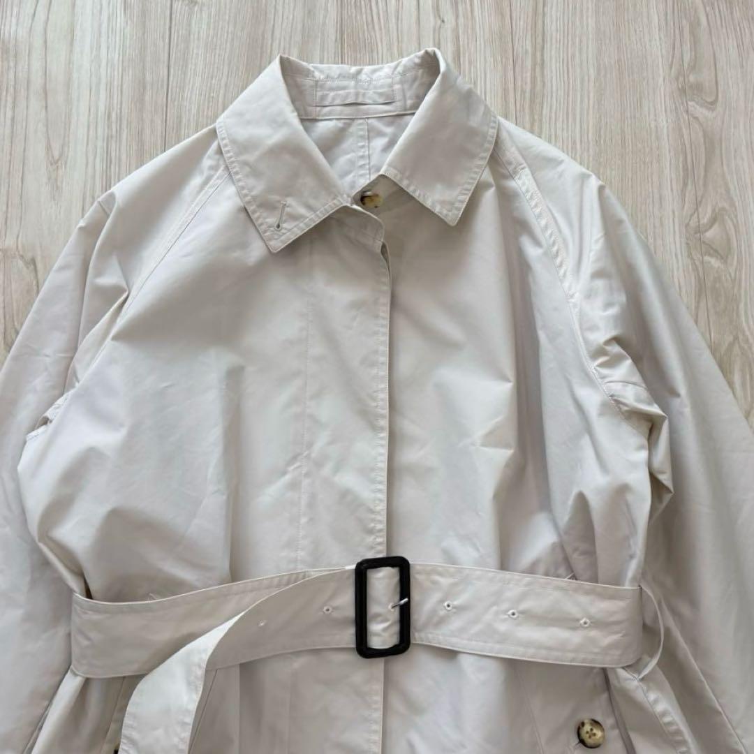 【極美品】マーガレットハウエル 23SS ステンカラーコート オフホワイト Ⅱ