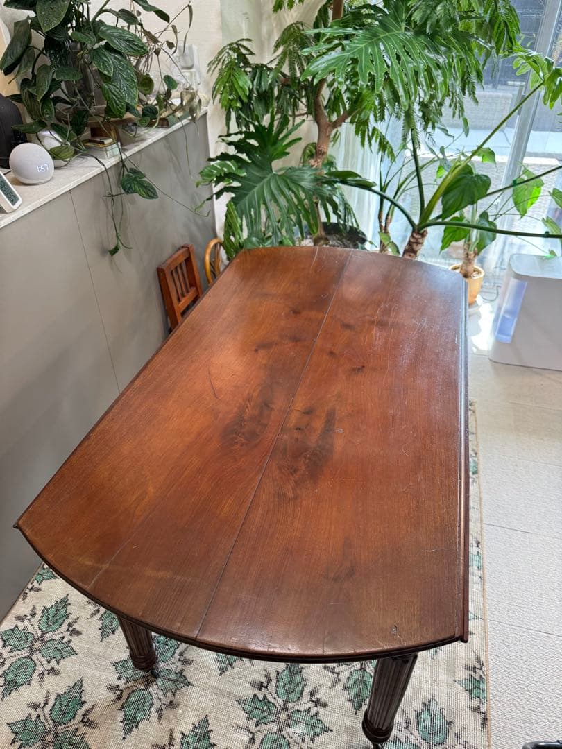 アンティークテーブル　バタフライテーブル　ドロップリーフテーブル　木製