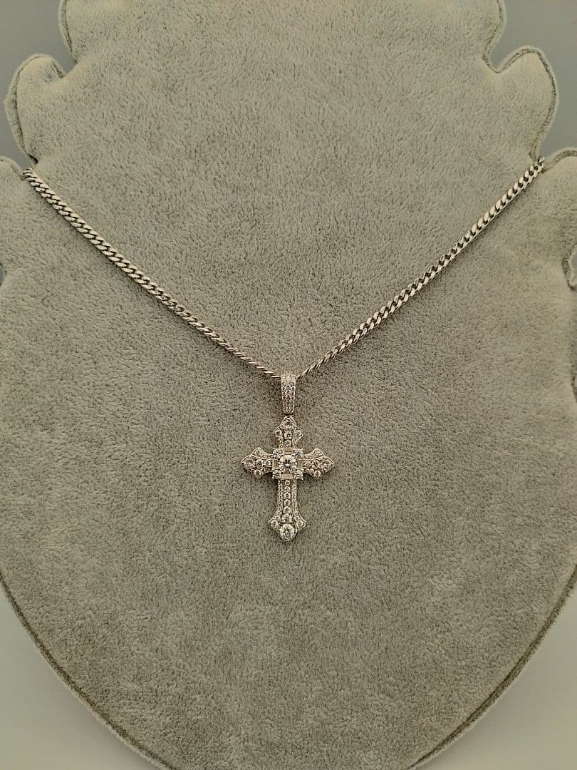 アヴァランチ ネックレス クロス silver925 シルバー925 ジルコニア