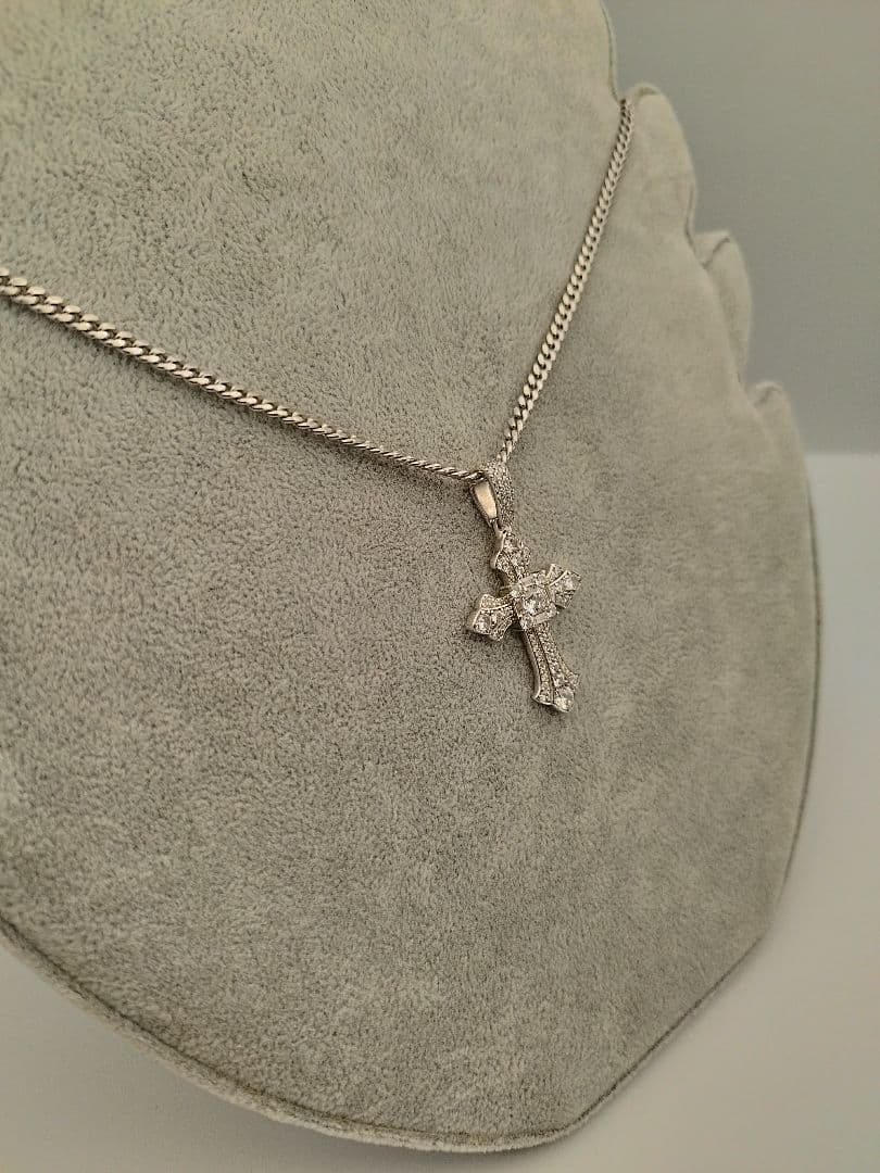 アヴァランチ ネックレス クロス silver925 シルバー925 ジルコニア
