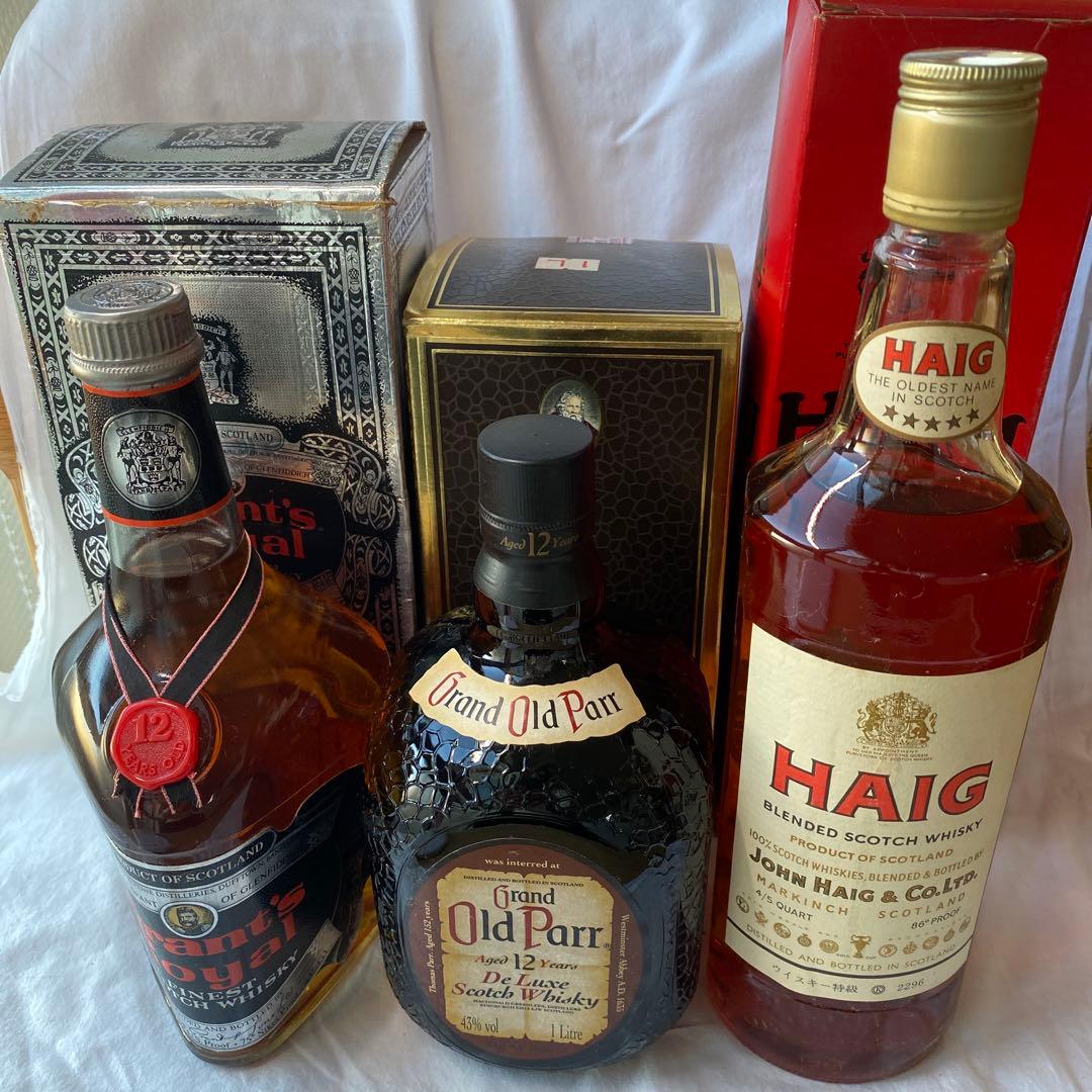 【希少・古酒3本セット】オールドパー1L / グランツ12年 / ヘイグ特級