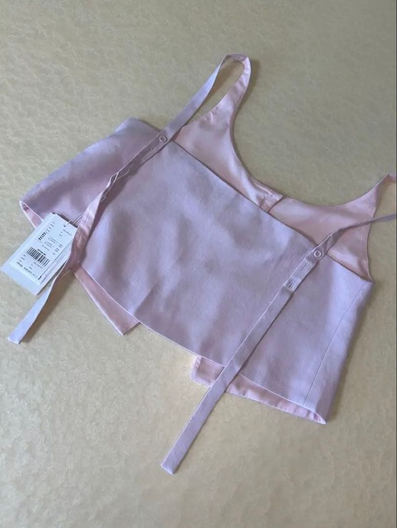 新品★ VEST SET BARE TOP ROMPERS