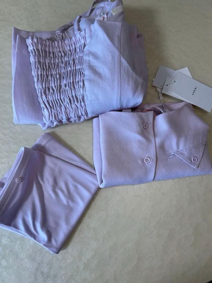 新品★ VEST SET BARE TOP ROMPERS