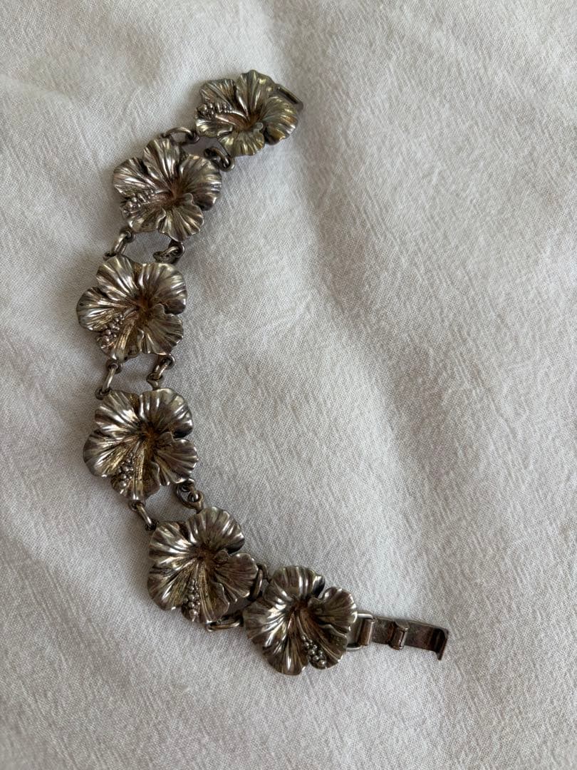 ALBA ROSA シルバー925 フラワーブレスレット