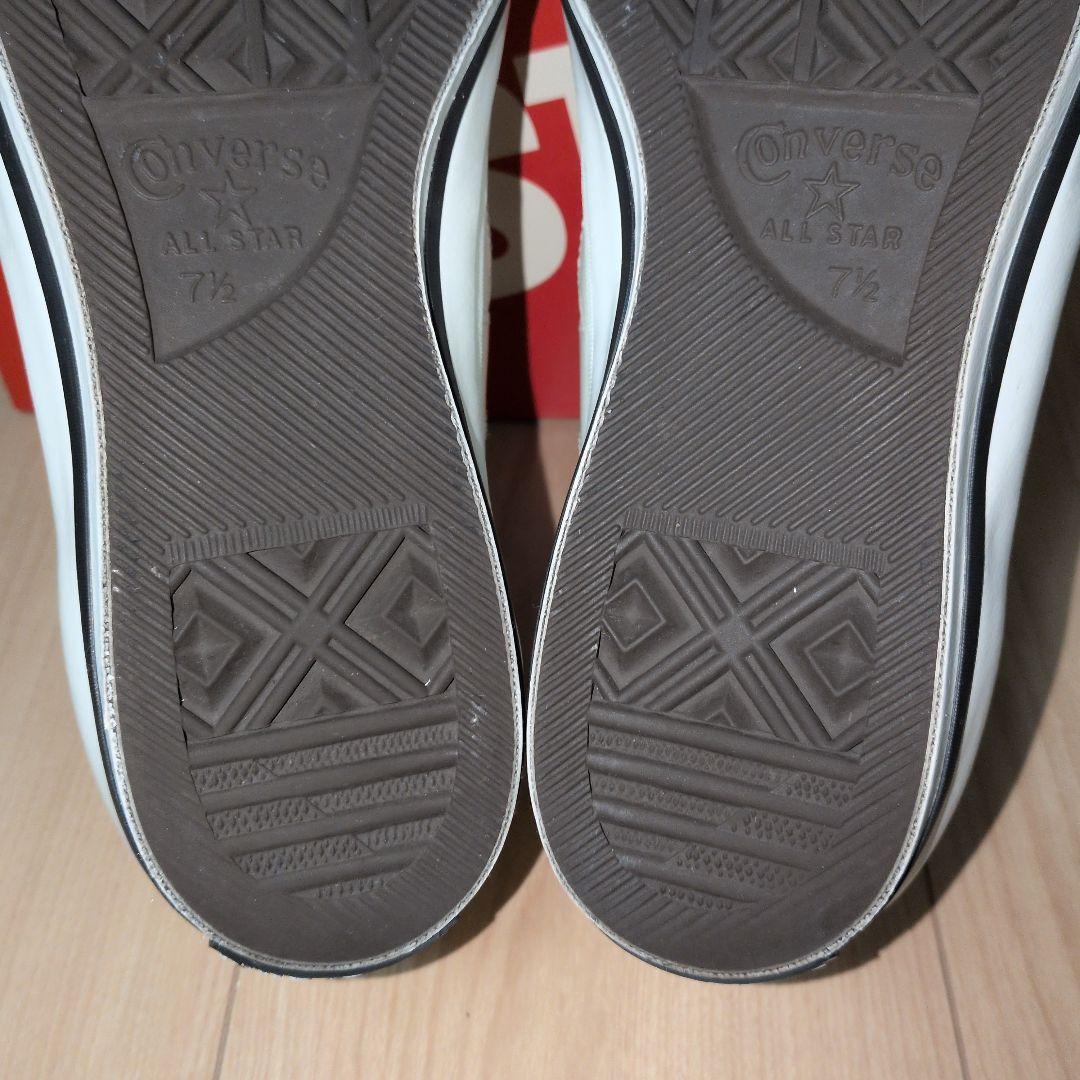 【US7.5】ワンスター　　白×黒　レザー　one star ALL STAR