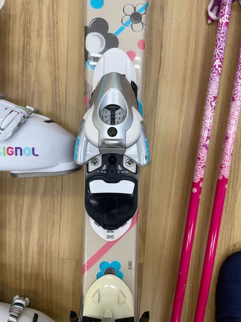 レディース スキー 4点セット 成人女性 カービングタイプ