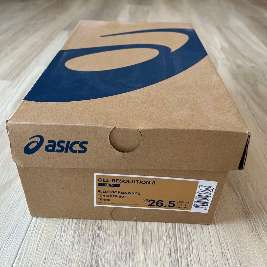 ★asics GEL-RESOLUTION 8 レッド／ブラック