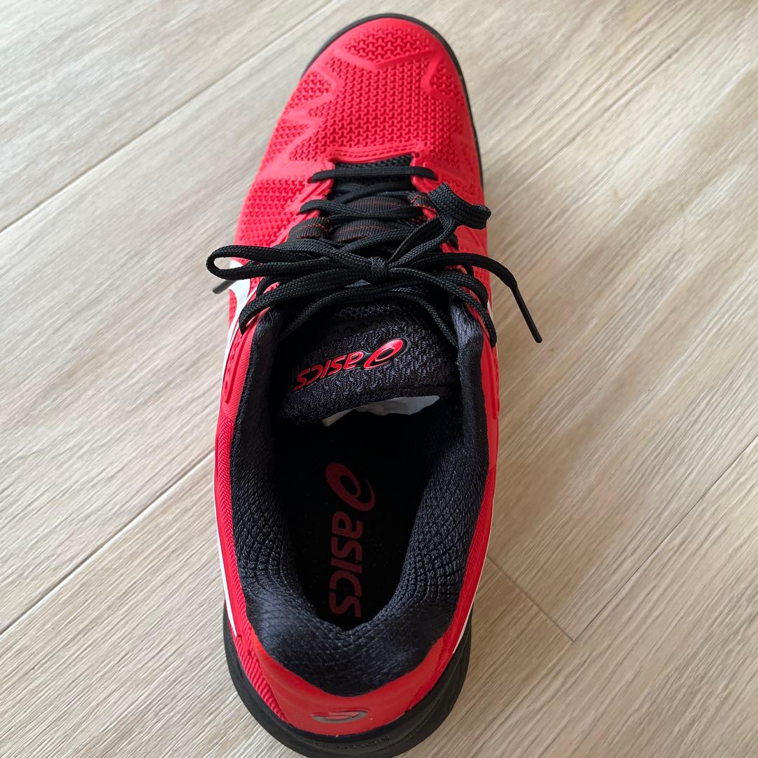 ★asics GEL-RESOLUTION 8 レッド／ブラック