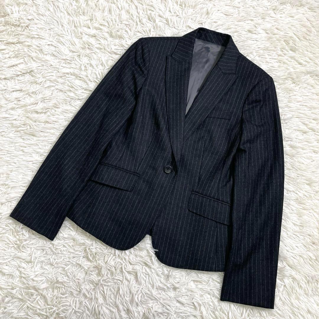 NEW YORKER ニューヨーカー　ストライプ柄　ウール地　上下セットアップ
