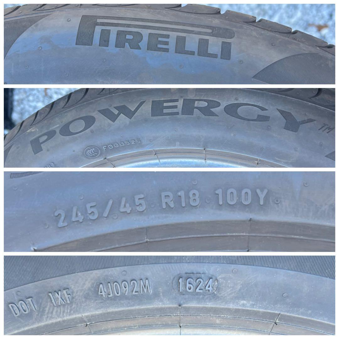 ピレリ　パワジー　245/45r18 24年製　美品