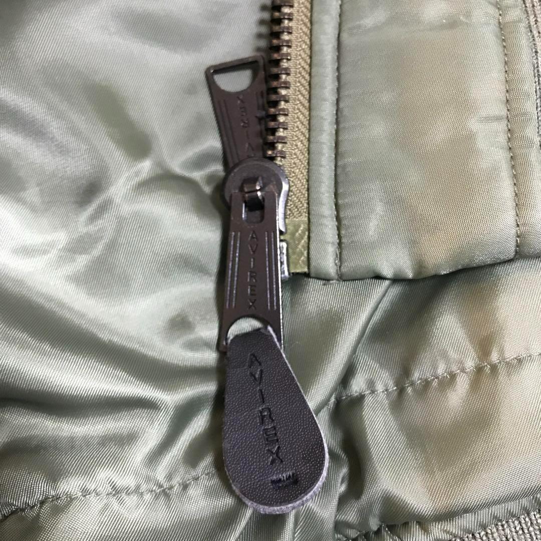 AVIREXアヴィレックスフライトジャケットXLマルチポケットステンシルMA-1