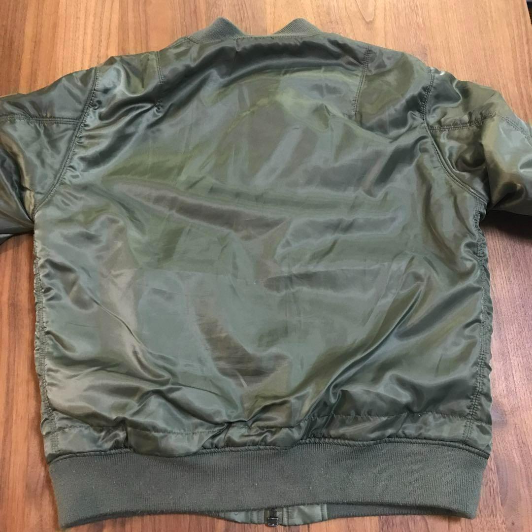 AVIREXアヴィレックスフライトジャケットXLマルチポケットステンシルMA-1