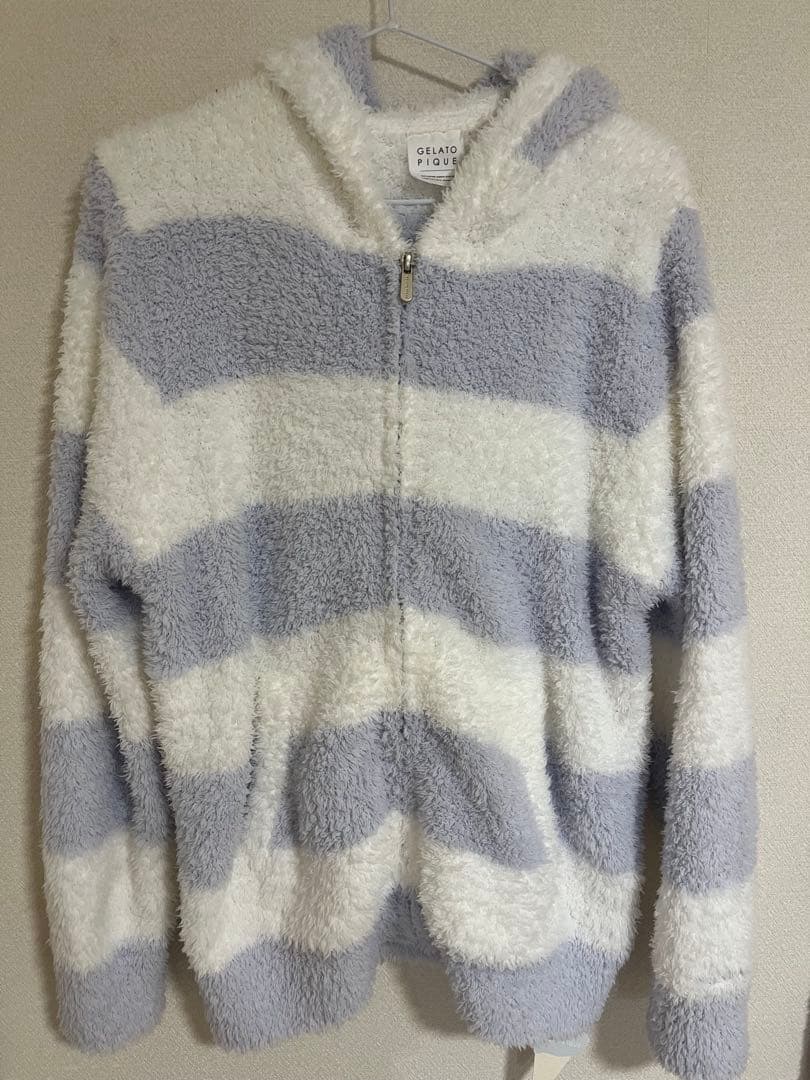 【新品未使用】ジェラートピケ 3ボーダーパーカ&ロングパンツ セット