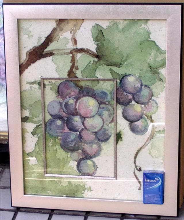 インテリア★額装品★ぶどう★風水★子宝・子孫繁栄・家運隆昌