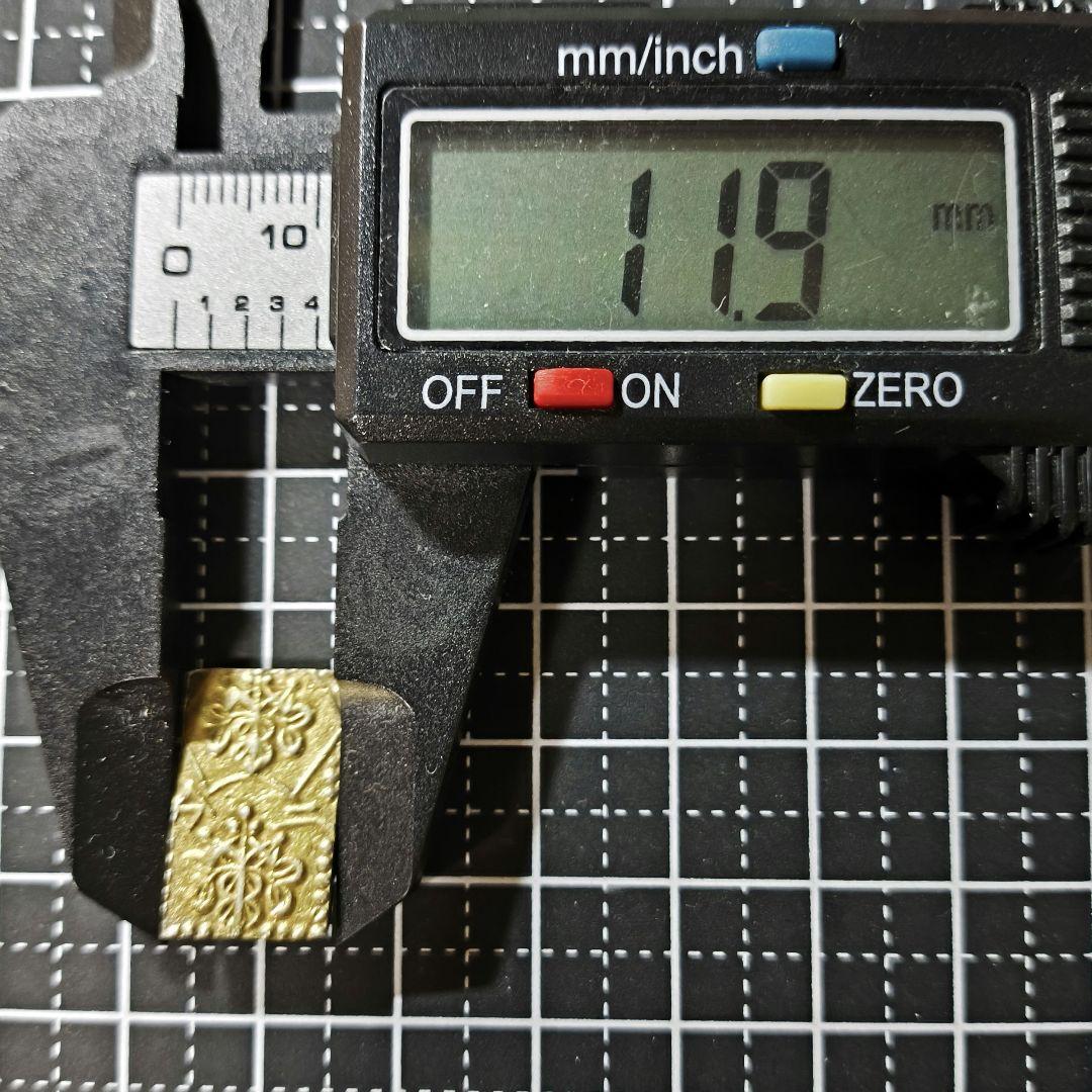 明治二分金 明治二分判金 本物 比重ok 止め分 古金銀
