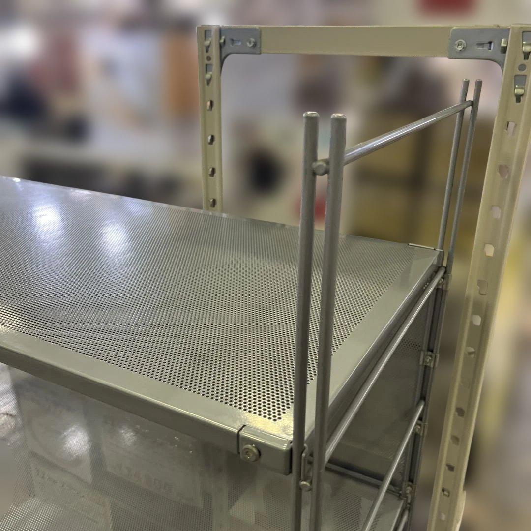 【無印良品】スチールユニットシェルフ◇５段◆バックパネル付◆