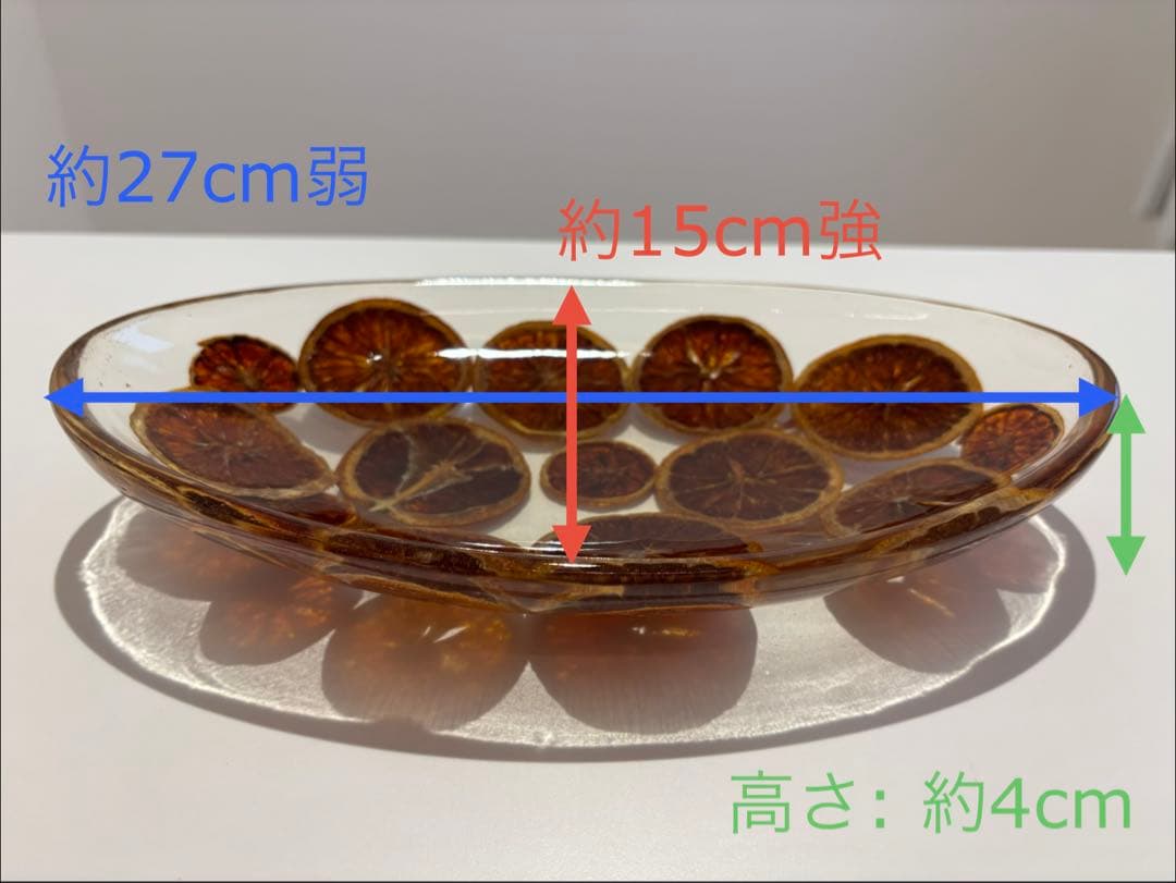 【新品】イタリア•キウラート(CHIURATO)アクリル皿(オレンジ)4点セット