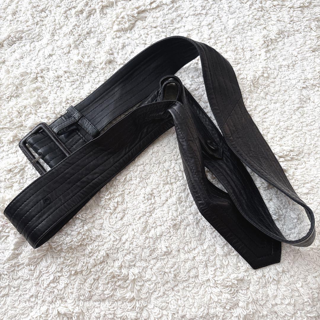 Ryu ポールスミス　L　ダブルブレスト羊革 ラムレザー トレンチ