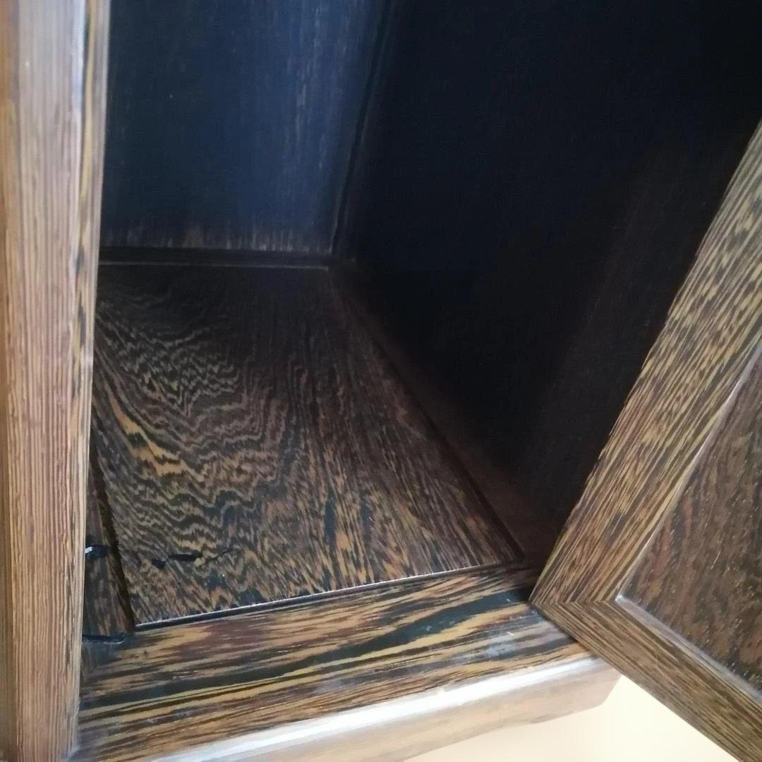 文机 座机 ローデスク 昭和レトロ アンティーク 片軸 古家具 書斎 和家具