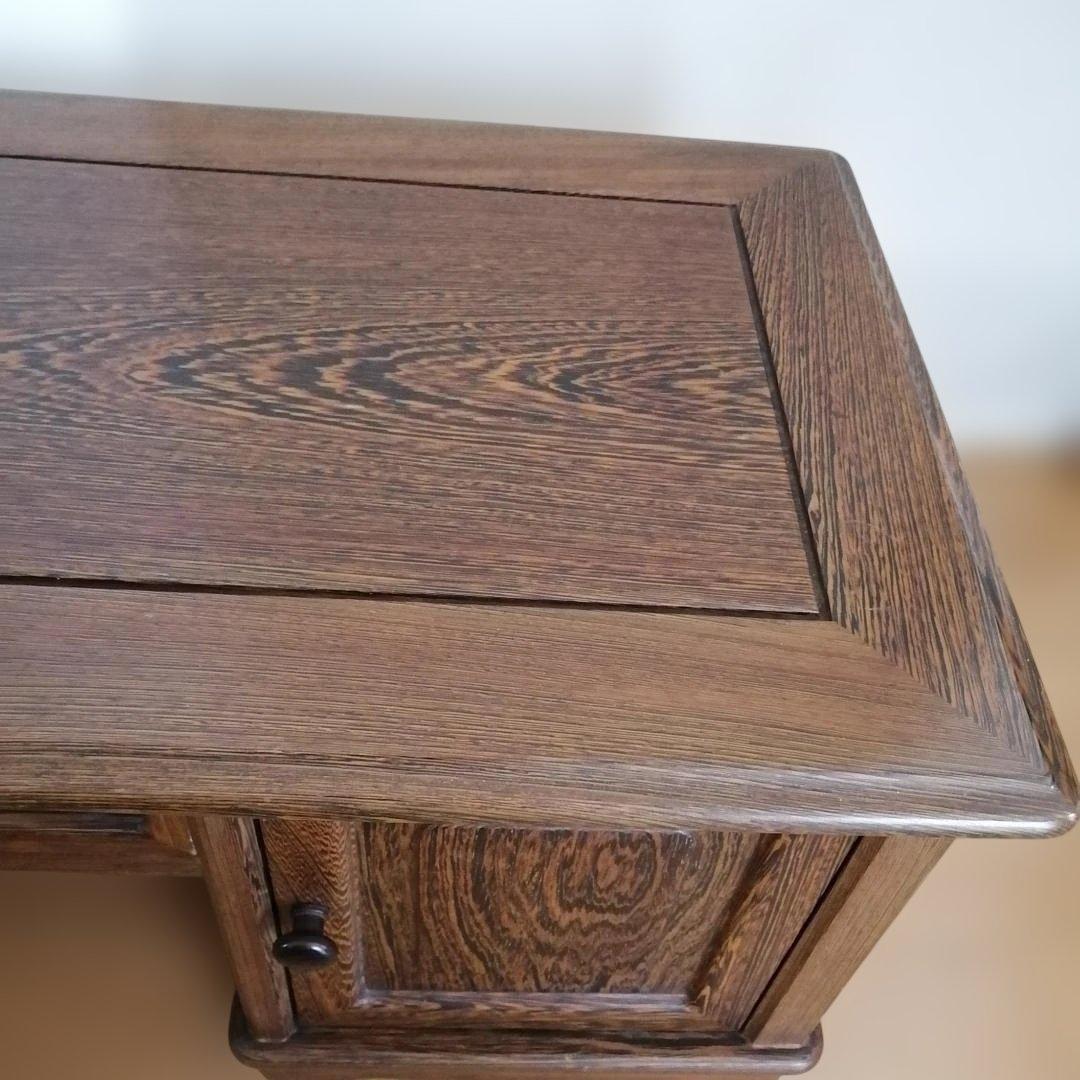 文机 座机 ローデスク 昭和レトロ アンティーク 片軸 古家具 書斎 和家具