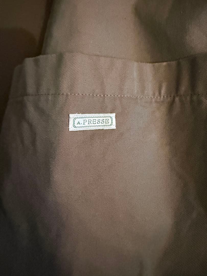 A.PRESSE アプレッセ　Tweed Balmacaan Coat