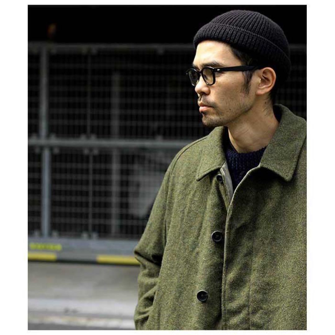 A.PRESSE アプレッセ　Tweed Balmacaan Coat