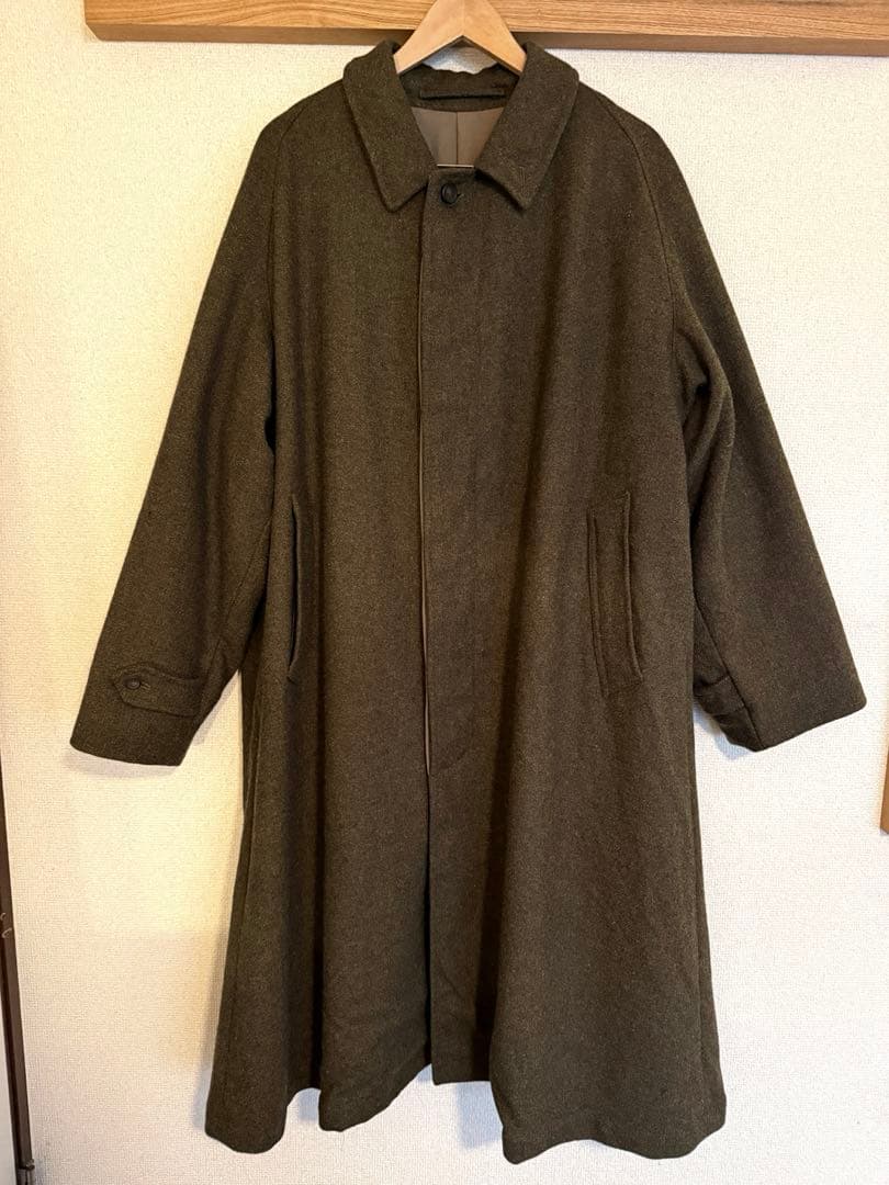 A.PRESSE アプレッセ　Tweed Balmacaan Coat