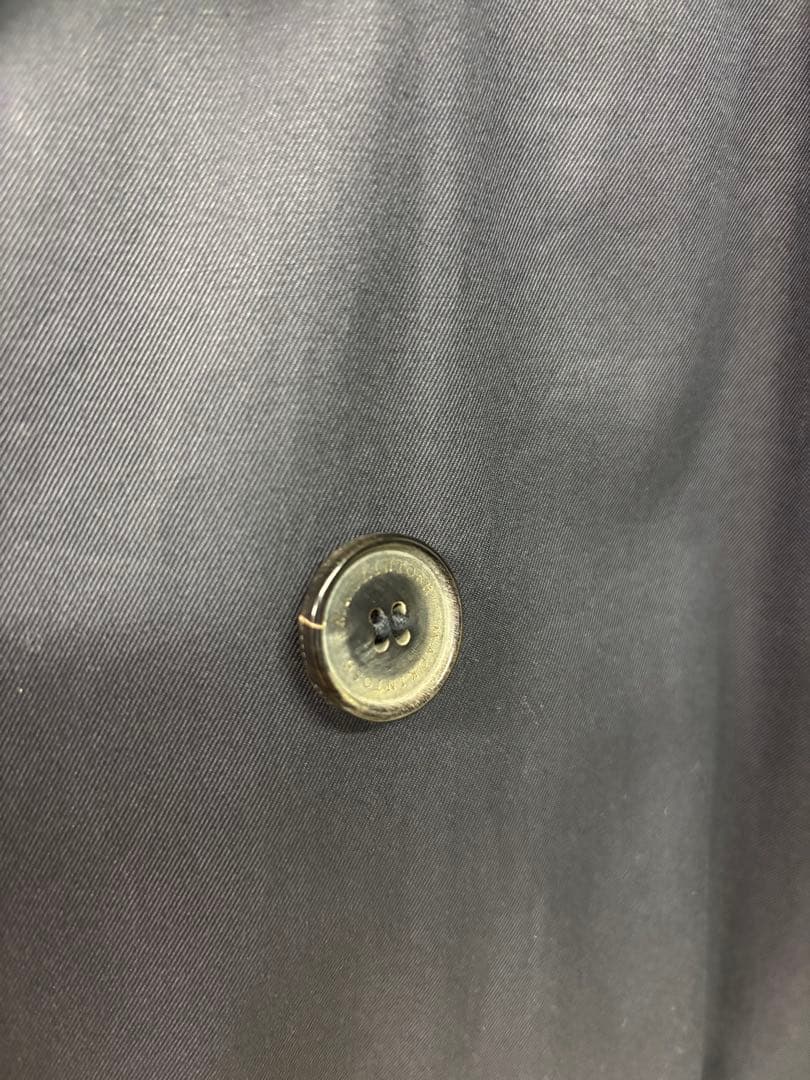 英国製マッキントッシュ　トレンチコート　ネイビー38