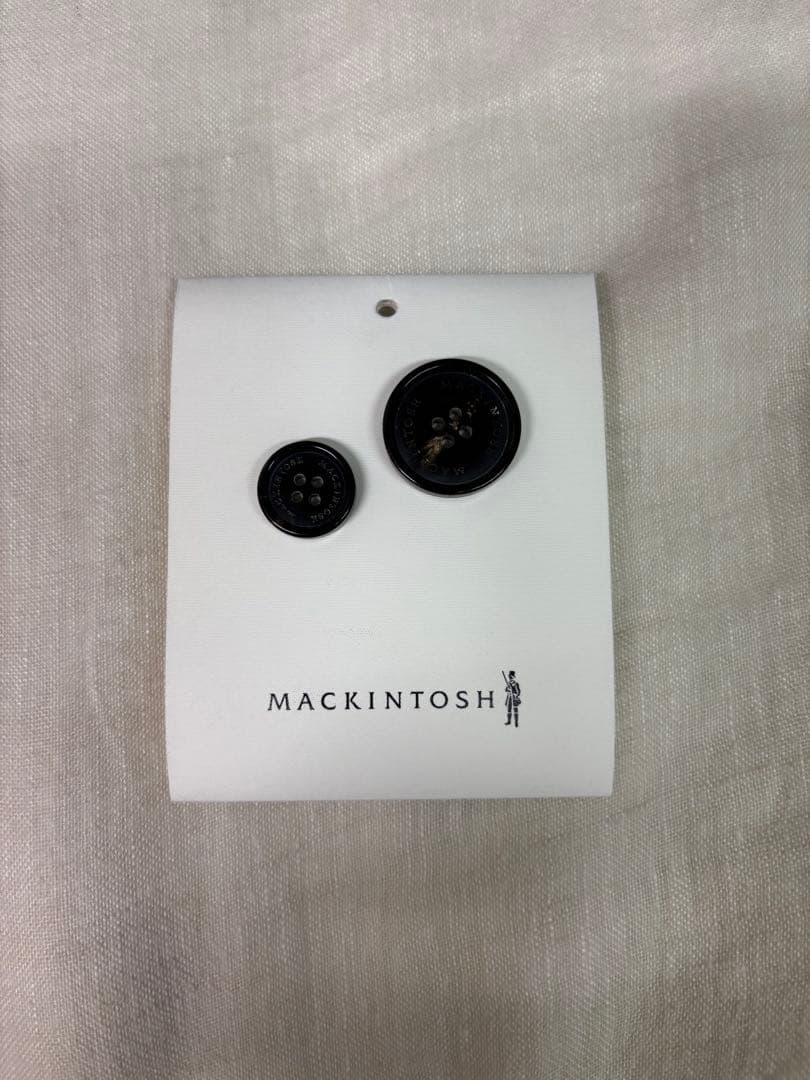 英国製マッキントッシュ　トレンチコート　ネイビー38