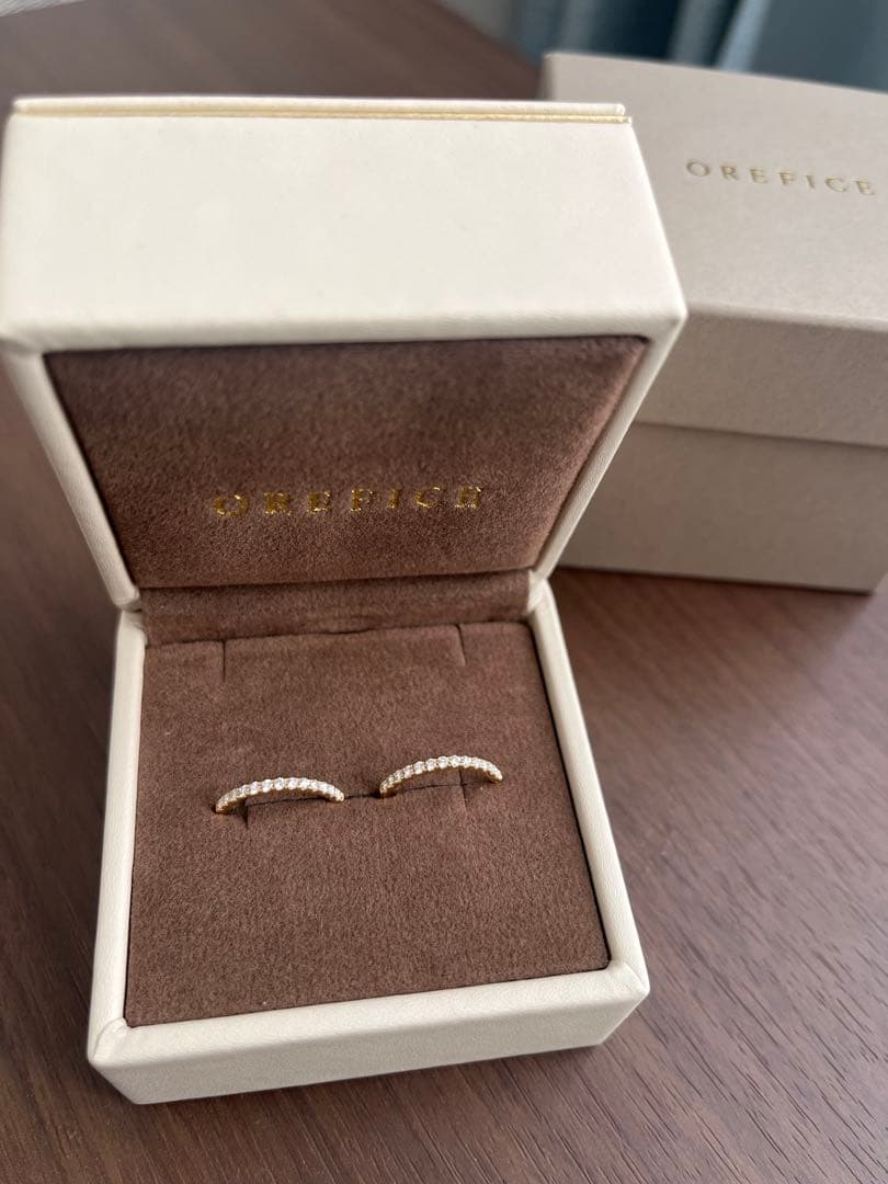 OreficeユーニスフープピアスL 証明書付き