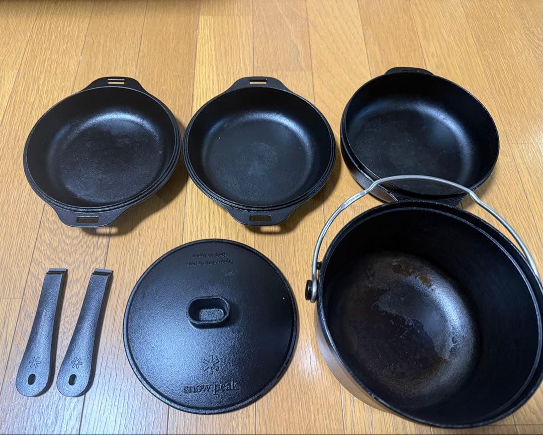 値下げ 美品 peakコンボダッチデュオ CS-550 シーズニング済み