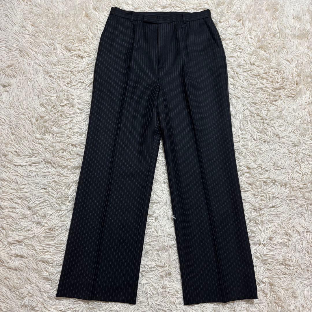 美品 アクアスキュータム レディース スーツ セットアップ ワイドパンツ 15号