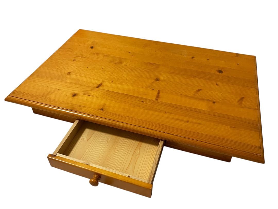 【希少・レア】アンティーク風ローテーブル天然木ベルメゾン　パイン材　千趣会