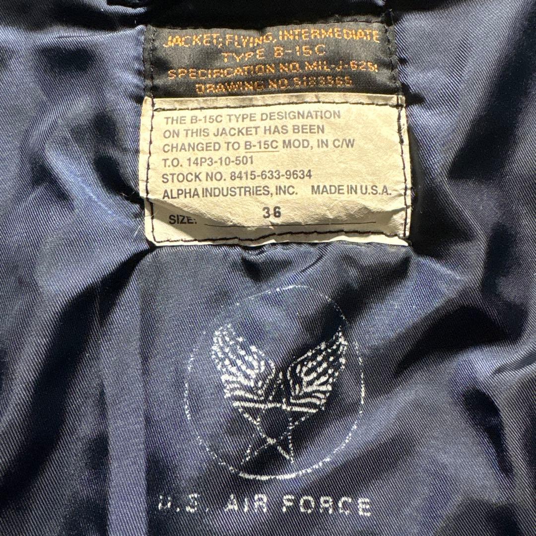 alpha 50s 復刻　ma-1 flight jacket navy 36