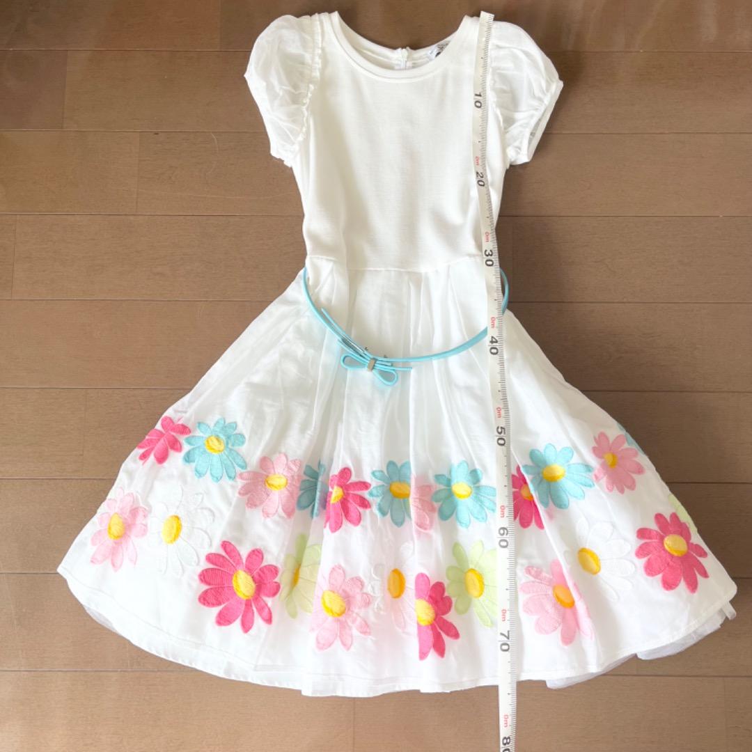 [新品未使用]モナリザ ドレス ワンピース 128cm フラワー