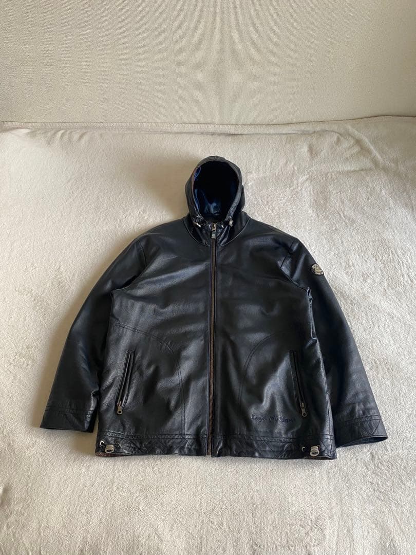 sina cova フーディレザージャケット