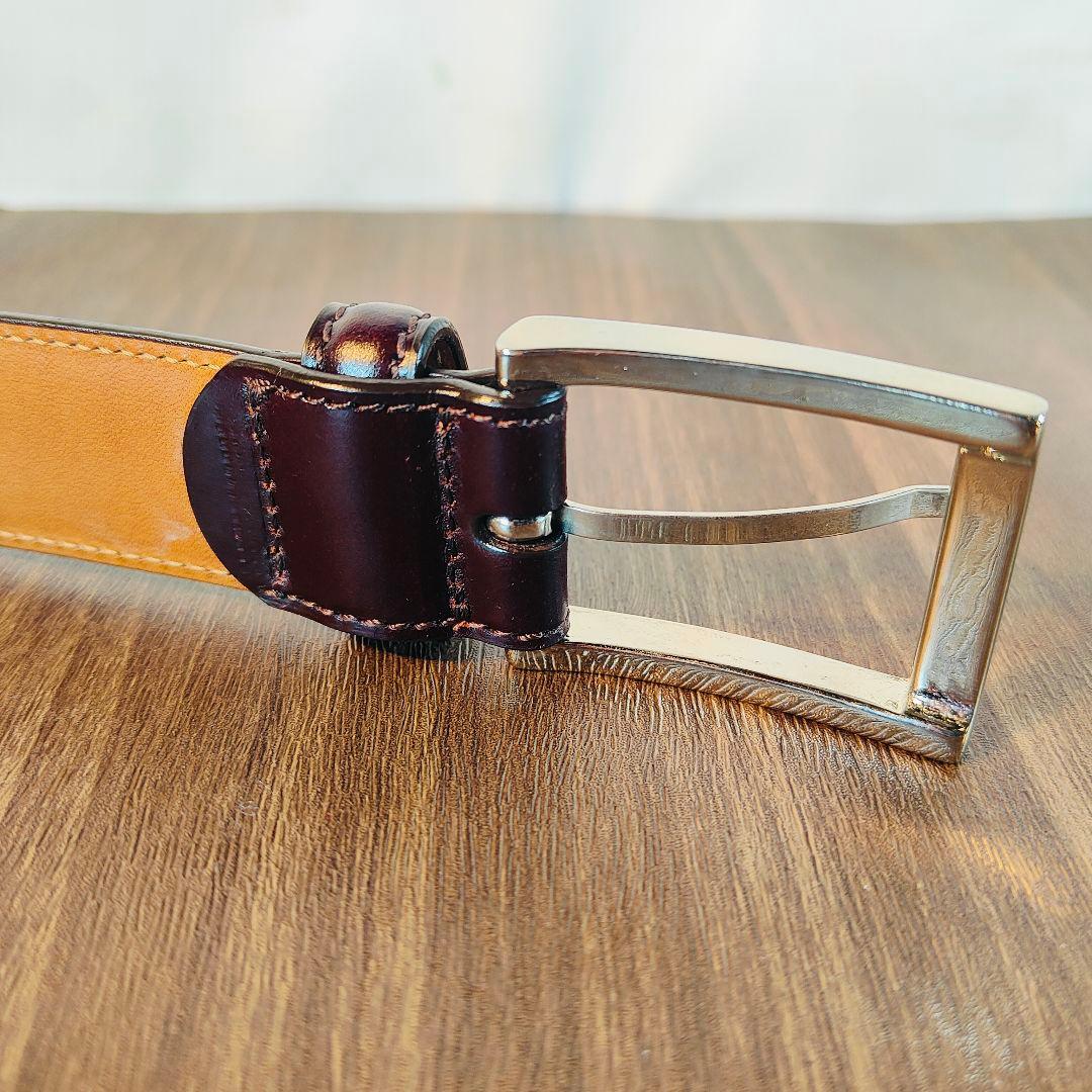 【極艶極美品】THE CORDOVAN　鎌倉シャツ 極上バーガンディドレスベルト